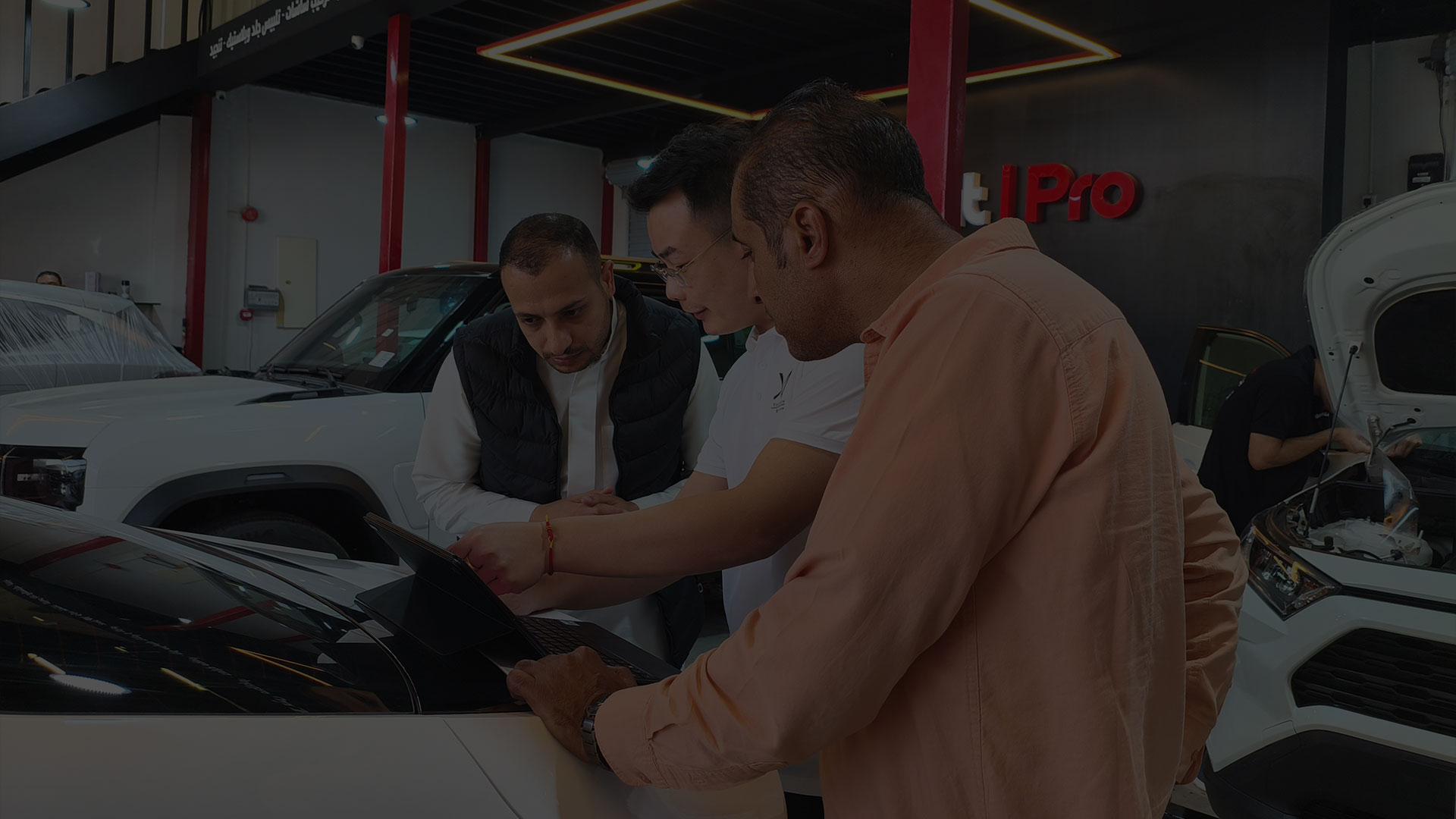 Opleiding en opstelling op die perseel