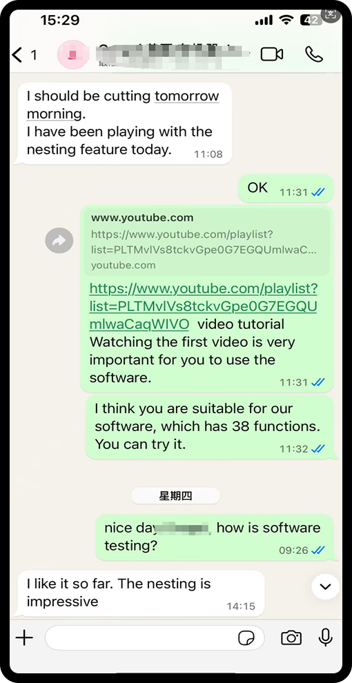YINK Kliënt Getuigskrifte
