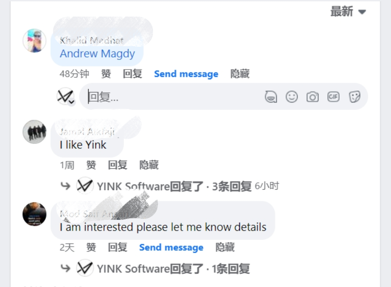 Ulasan pelanggan Facebook
