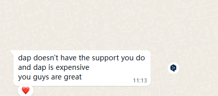 DP iku larang lan ora ana dhukungan