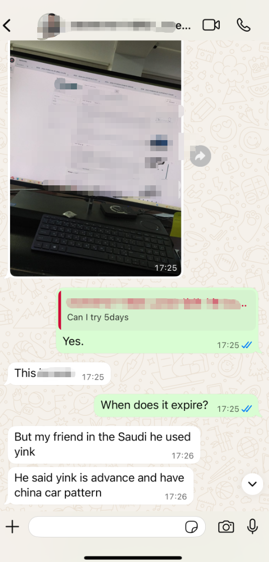 Kancaku ing Saudi dheweke nggunakake YINK