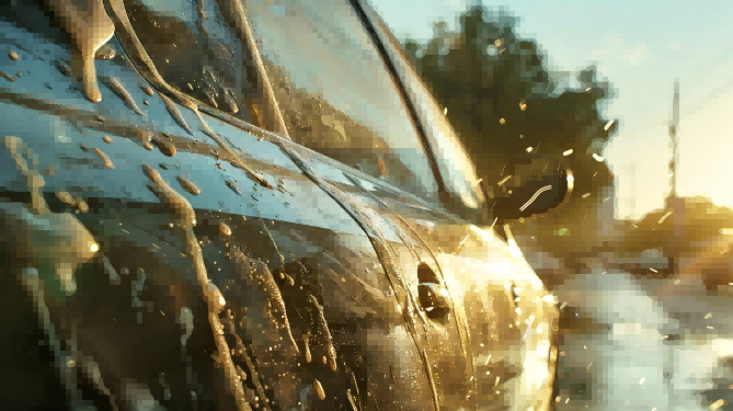 Cá fhad a thógann sé mo charr a ghlanadh tar éis an scannán a chur i bhfeidhm?